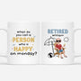 7077MUS1 funny retired mug personalized retirement gifts for him her 7077MKVQB