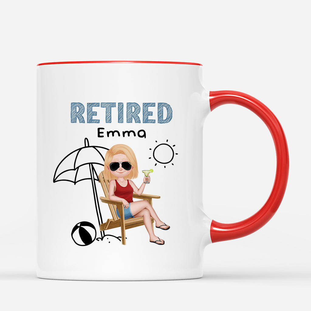 7077MUS3 funny retired mug personalized retirement gifts for him her 7077MKVQB
