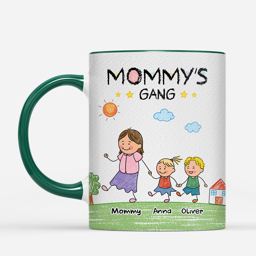 7083MUS1 daddy gang mug with names personalized gifts for dad mum 7083M3PZB