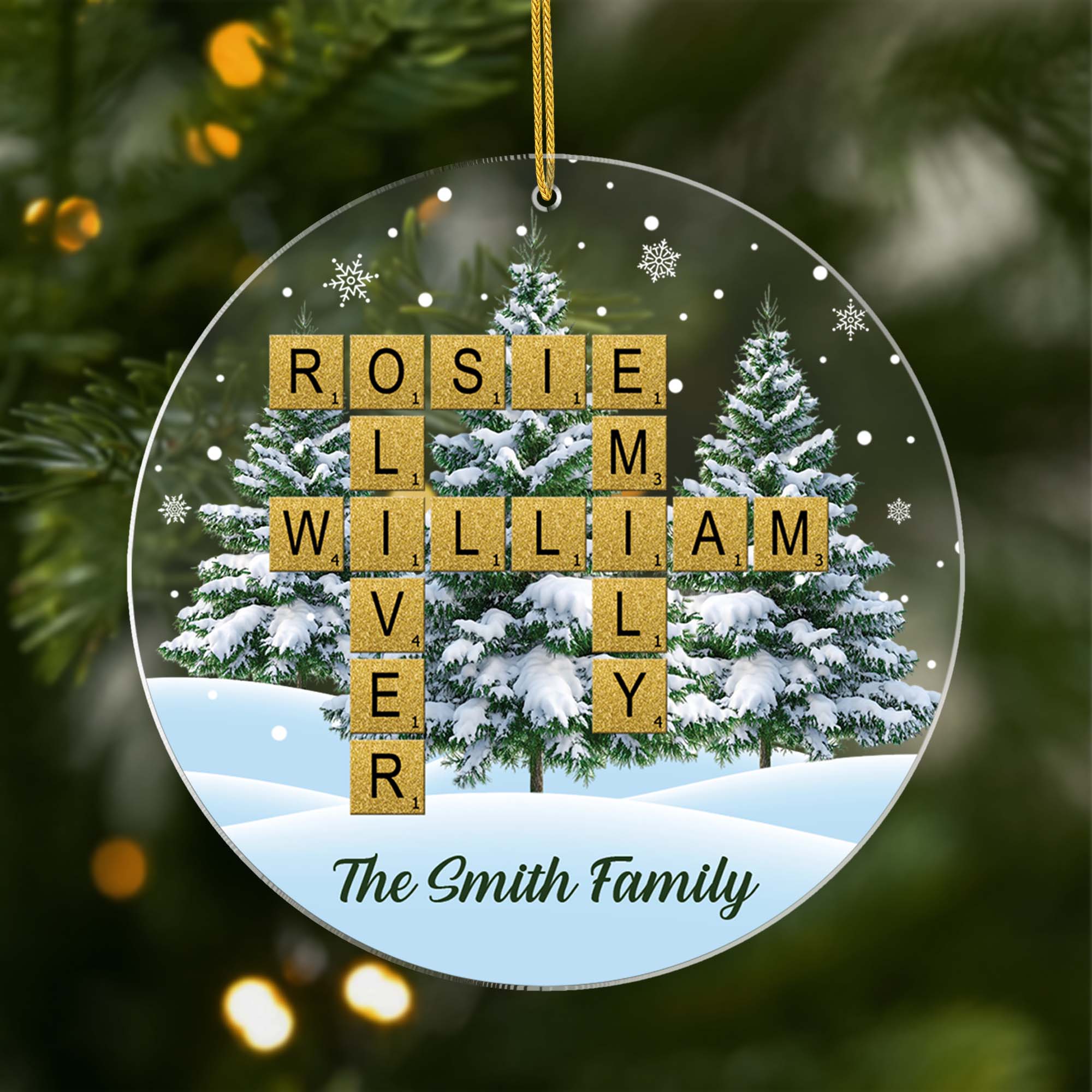 7093OUS1 acrylic crossword puzzle ornament_ custom christmas gifts for family 7093OKQ5I