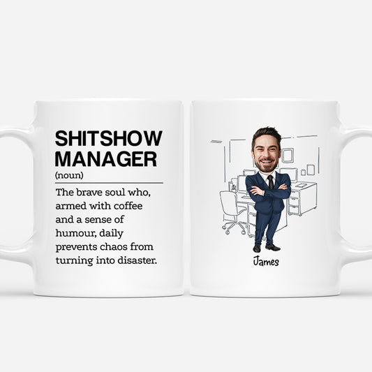 7101MUS1 shitshow manager photo mug personalized office gifts for coworkers 7101MKLCO_1