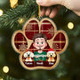 7104OUS2 acrylic dog paw print ornament_ custom christmas gifts for dog owners 7104OKV5D