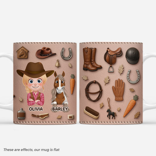 7111MUS1 3d printing effect mugs with horses_ personalized gifts for horse lovers 7111M6TZU