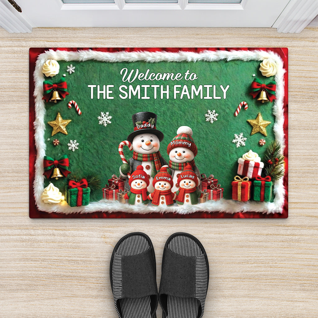7126DUS2 welcome to grandma and grandpas house_ doormat custom family christmas gifts 7126D8PCA