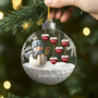 7131OUS2 3d printing effect acrylic snowman christmas ornament custom gifts for grandparents 7131O8T5A