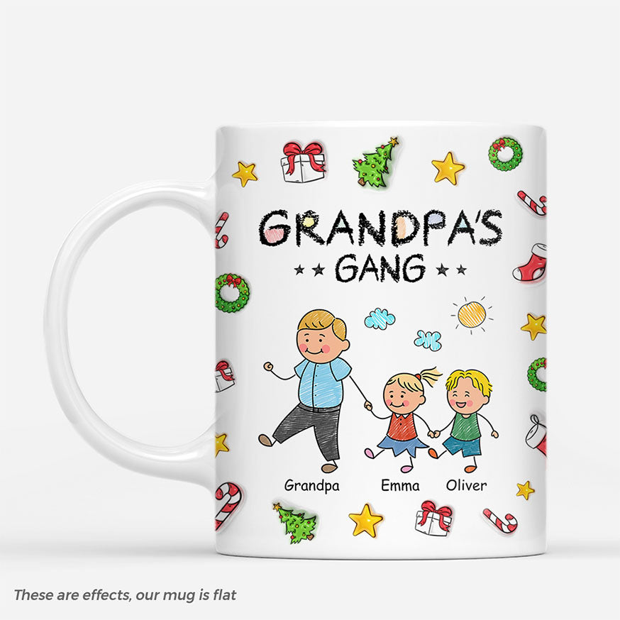 7133MUS1 3d printing effect grandpa gang mug custom christmas gifts for grandpa grandma 7133MKV5B