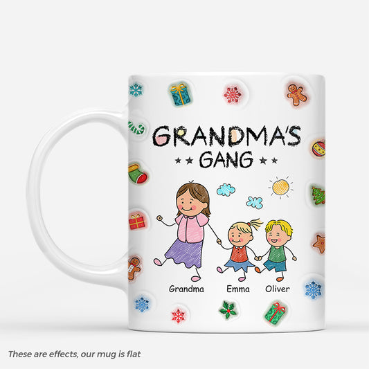 7134MUS1 3d printing effect grandma gang mug custom christmas gifts for grandma grandpa 7134MKV5A