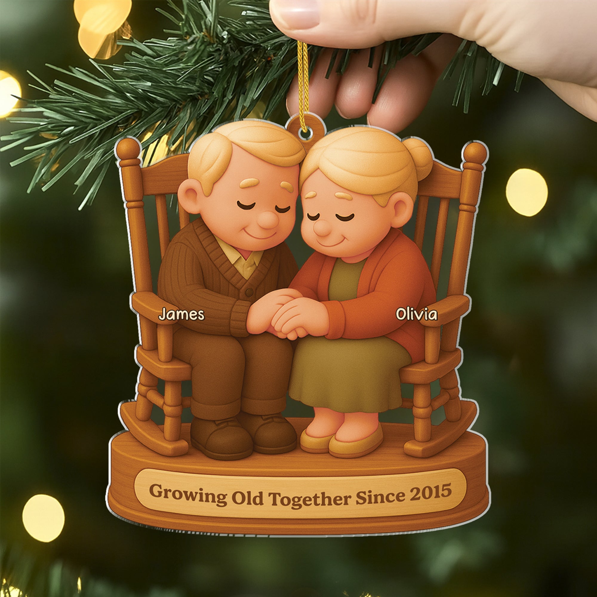 7140OUS2 3d printing effect acrylic growing old together ornament custom couples xmas gift 7140OTPNG