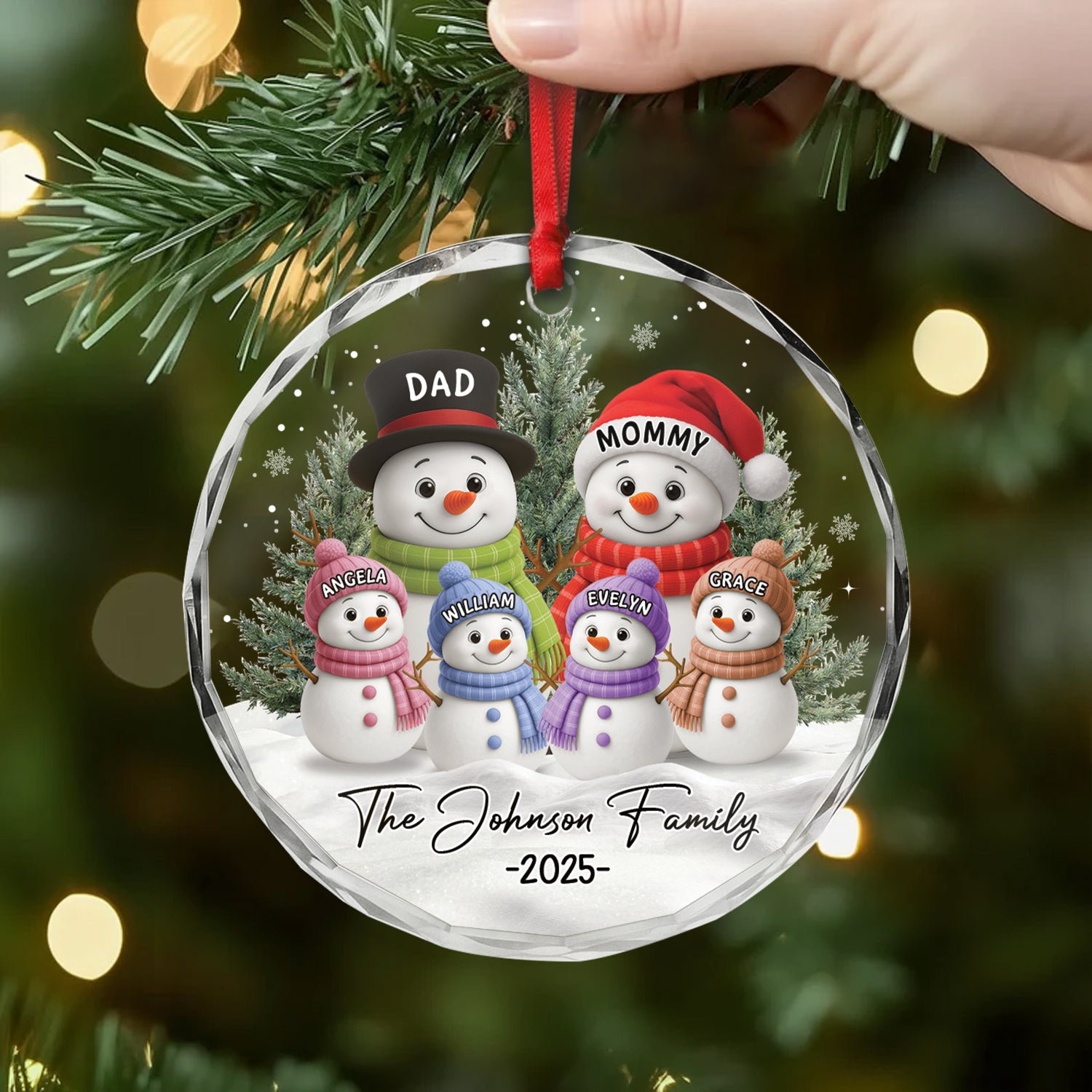 7141OUS2 acrylic snowman ornaments personalized family christmas gifts 7141O3PQI