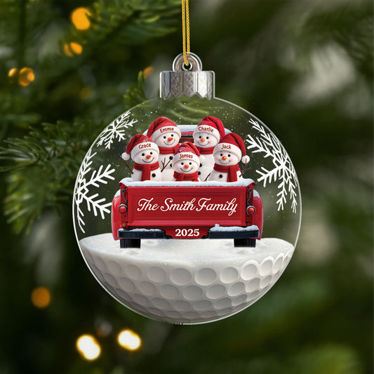 7159OUS1 3d printing effect acrylic snowman family ornament custom christmas gifts 7159OTV5I