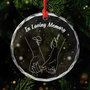 7161OUS1 glass in loving memory ornament custom christmas gifts for couples 7161OTT5G