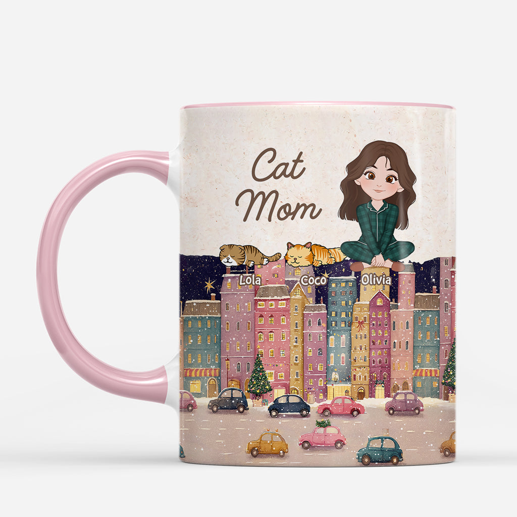 7163MUS2 cat dad mug personalized cute cat gifts for humans 7163M8YND