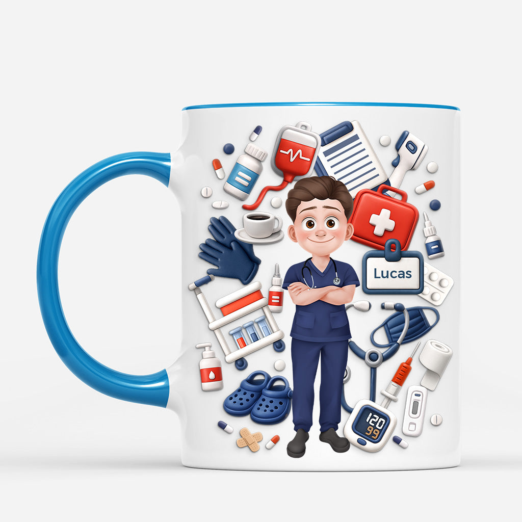 7164MUS1 3d printing effect personalized nurse mugs gifts for nurses 7164MKLMN_2