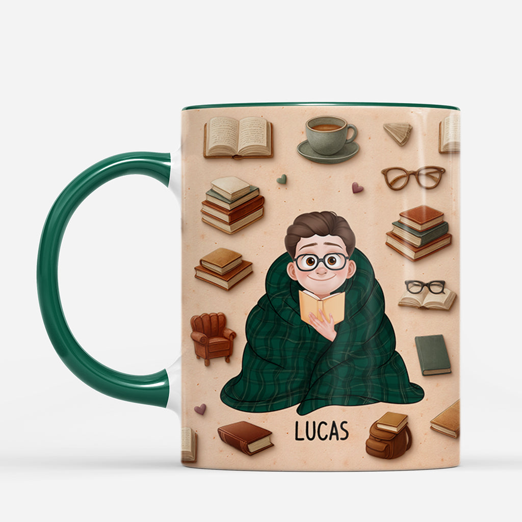 7168MUS2 3d printing effect just a girl who loves to read mug custom gifts for book lovers 7168M8VZA