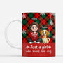7170MUS1 coffee mug with dog and owner_ personalized christmas gifts 7170MKPCC