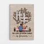 7179CUS1 personalized family name crossword canvas the love between family is forever 7179C3T5I