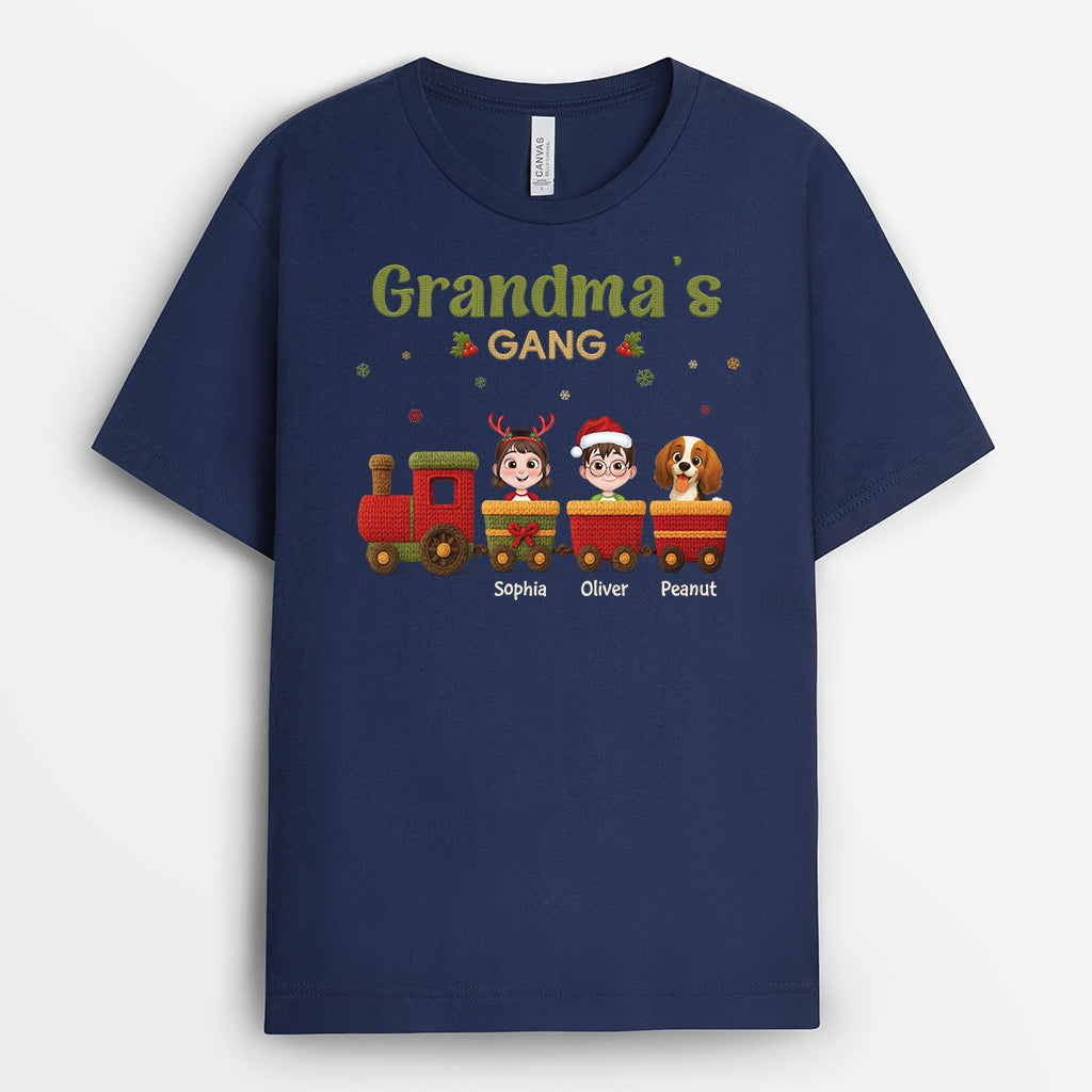 7193AUS2 personalized christmas tee shirts gifts for grandma grandpa 7193A6KZB