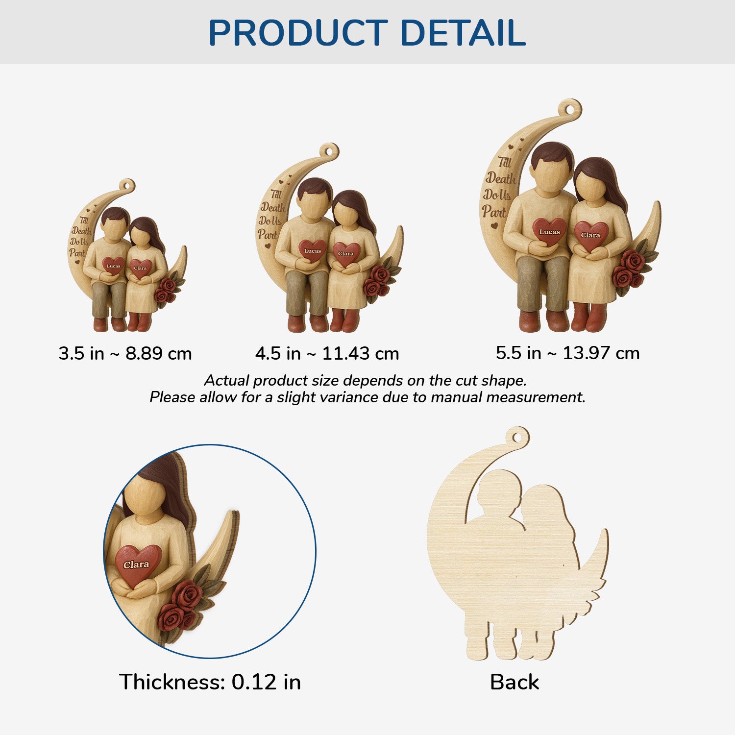 7205OUS3 1 layered wooden i love you to the moon and back ornament custom couples christmas gifts 7205O6QMG