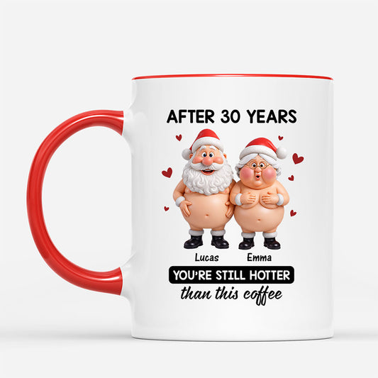 7210MUS2 custom christmas mugs for couples youre still hotter than this coffee 7210M6V5G