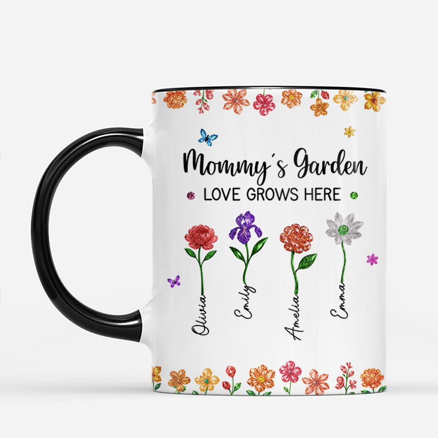 7211MUS2 grandmas garden love grows here mug custom gifts for grandma mom 7211M6T5A