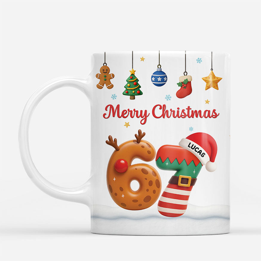 7212MUS1 merry christmas six seven mug funny personalized gifts for him her 7212M6V5A