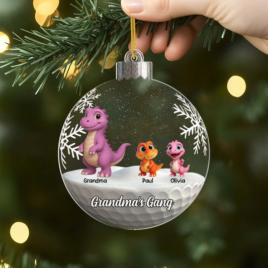 7214OUS2 dinosaur christmas ornaments acrylic custom gifts for grandma grandpa 7214O6L5B