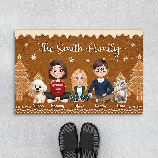 7221DUS1 personalized christmas door mats xmas gifts for the whole family_ 7221D3PTI