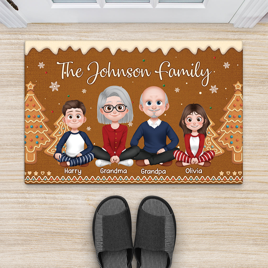 7221DUS2 personalized christmas door mats xmas gifts for the whole family_ 7221D3PTI