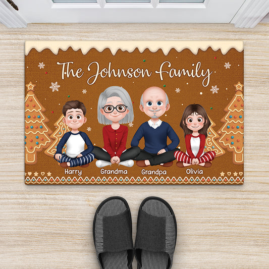 7221DUS2 personalized christmas door mats xmas gifts for the whole family_ 7221D3PTI