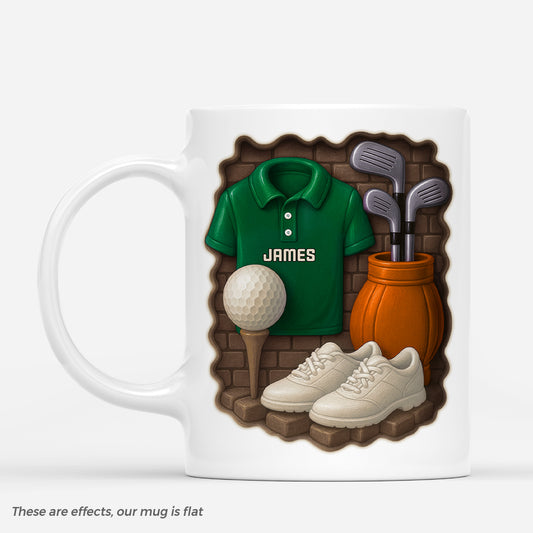 7226MUS1 3d printing effect personalized golf mug golf gifts for him her 7226MTHNB