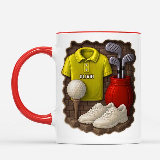 7226MUS2 3d printing effect personalized golf mug golf gifts for him her 7226MTHNB