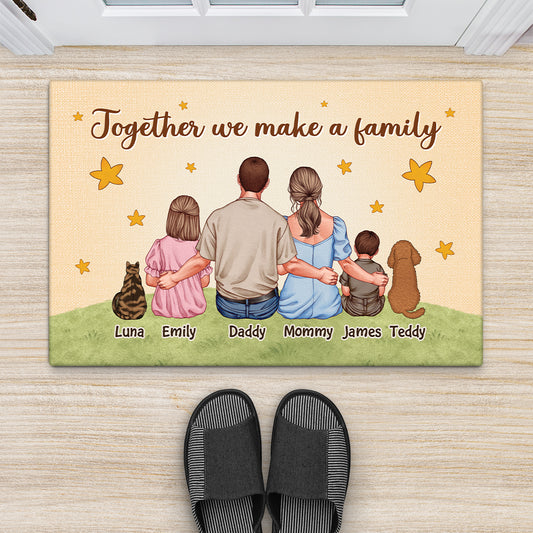 7231DUS2 together we make a family door mats personalized family gifts 7231D8T5I