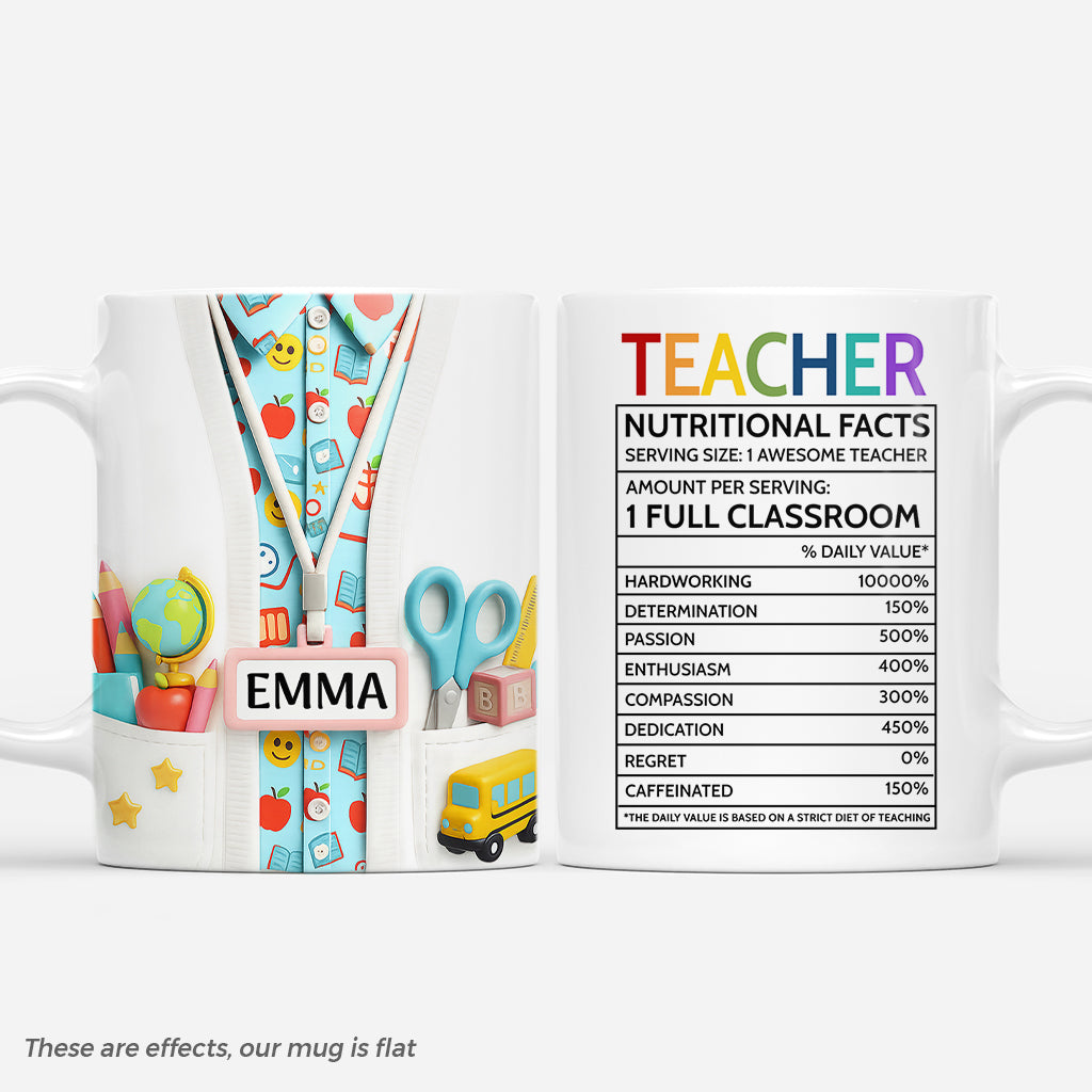 7232MUS1 3d printing effect teacher nutrition facts mug_ custom teacher gifts 7232MTTCA