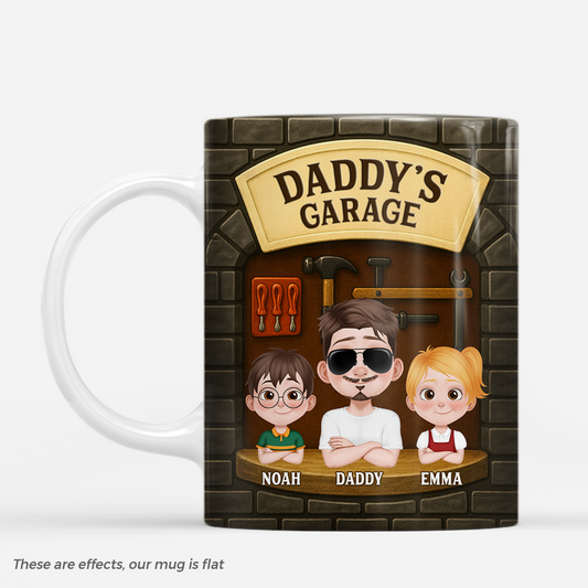 7238MUS1 3d printing effect daddys space mug custom gifts for dad grandpa 7238MTTMB