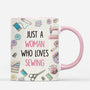 7245MUS3 3d printing effect just a girl who loves sewing mug custom gifts for sewers 7245M