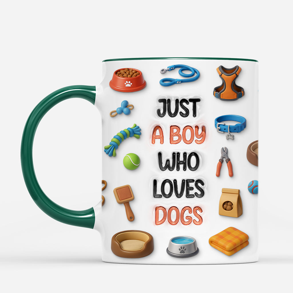 7246MUS2 3d printing effect just a girl who loves dogs mug custom dog lover gifts 7246MKVZC