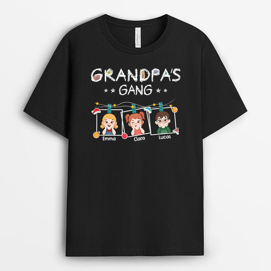 7253AUS1 grandpa shirts with grandkids names custom christmas gifts for grandparents 7253AKT5B
