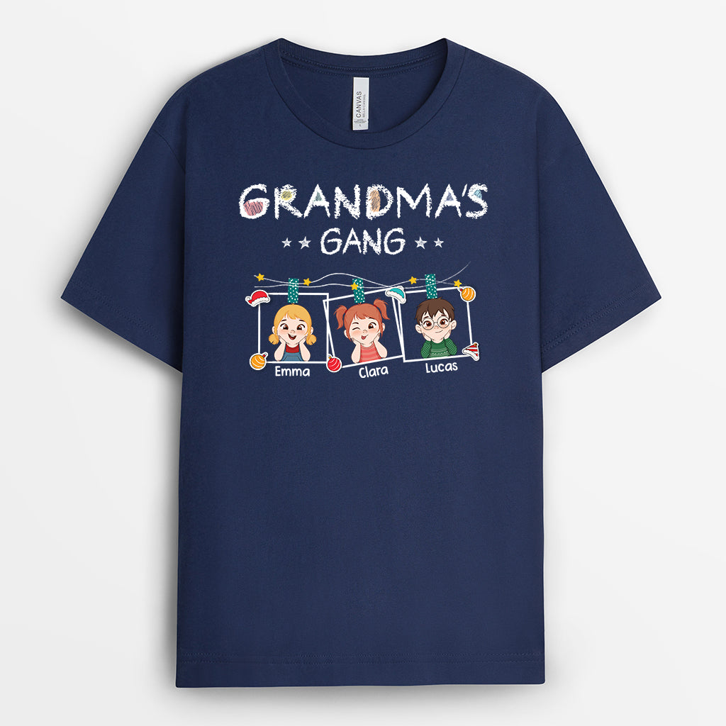 7253AUS2 grandpa shirts with grandkids names custom christmas gifts for grandparents 7253AKT5B
