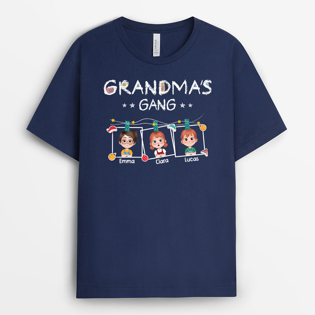 7255AUS2 grandpa shirts with grandkids names custom xmas gifts for grandparents 7255A