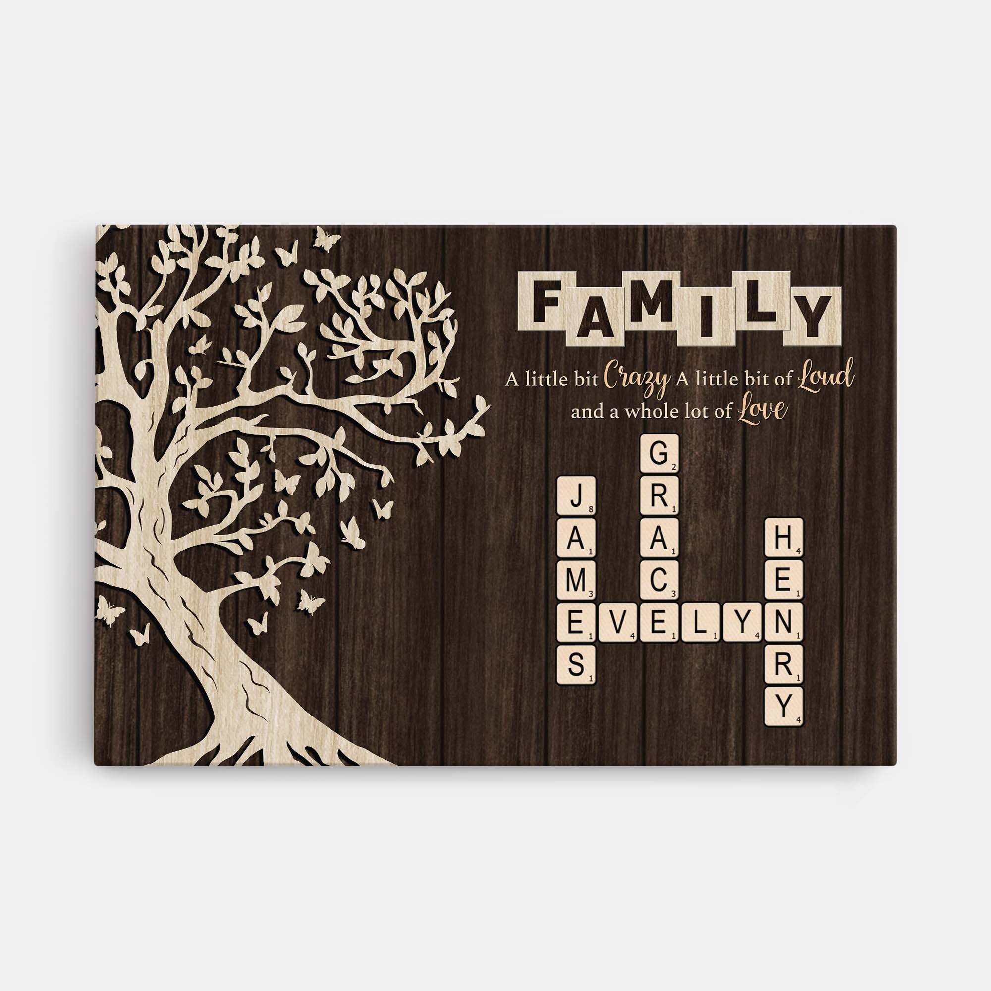 7256CUS1 personalized family canvas family name crossword wall art_ 7256C8T5I