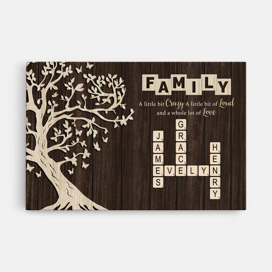 7256CUS1 personalized family canvas family name crossword wall art_ 7256C8T5I