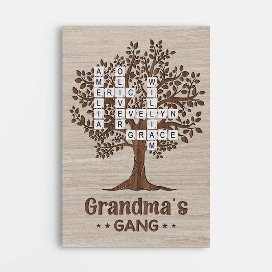 7258CUS1 crossword name wall art_ personalized canvas for grandma grandpa 7258C8L5A