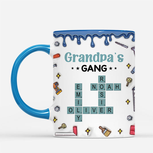 7261MUS2 3d printing effect custom christmas mugs crossword gifts for grandma grandpa 7261MKQ5A