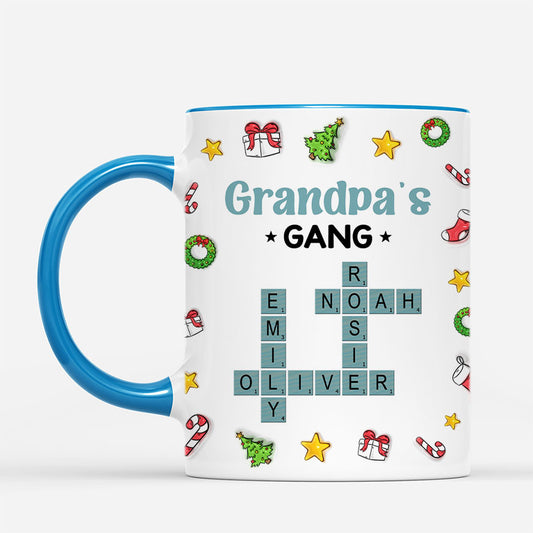 7264MUS2 3d printing effect personalized christmas mugs crossword gifts for grandma grandpa 7264MKQ5A