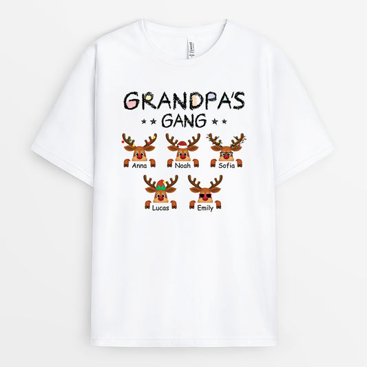 7270AUS1 reindeer christmas shirt custom gifts for grandma and grandpa 7270A3Z5B