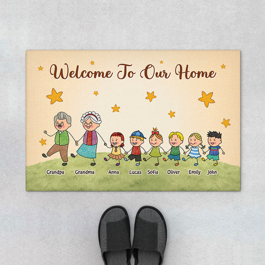 7280DUS2 welcome to our home_ doormat personalized gifts for a family 7280D3V5I