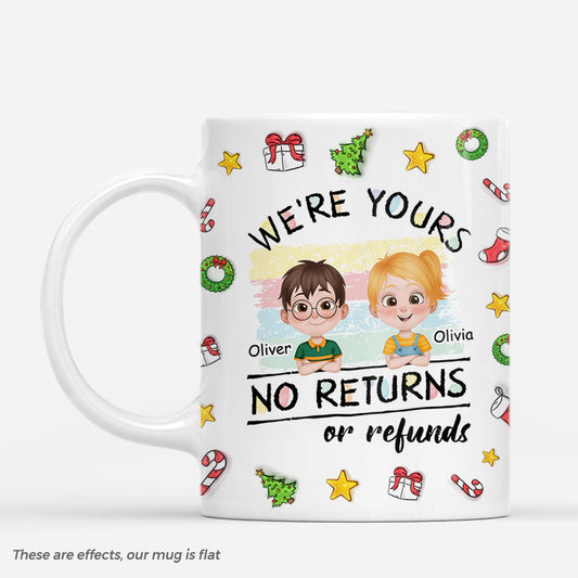 7281MUS1 3d printing effect kids christmas mugs custom gifts for mom and dad 7281MKT5A