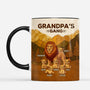 7298MUS2 3d printing effect lion mug with names custom gifts for dad grandpa 7298M
