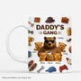 7304MUS1 3d printing effect papa bear mug with names custom gifts for dad grandpa 7304M6VZB