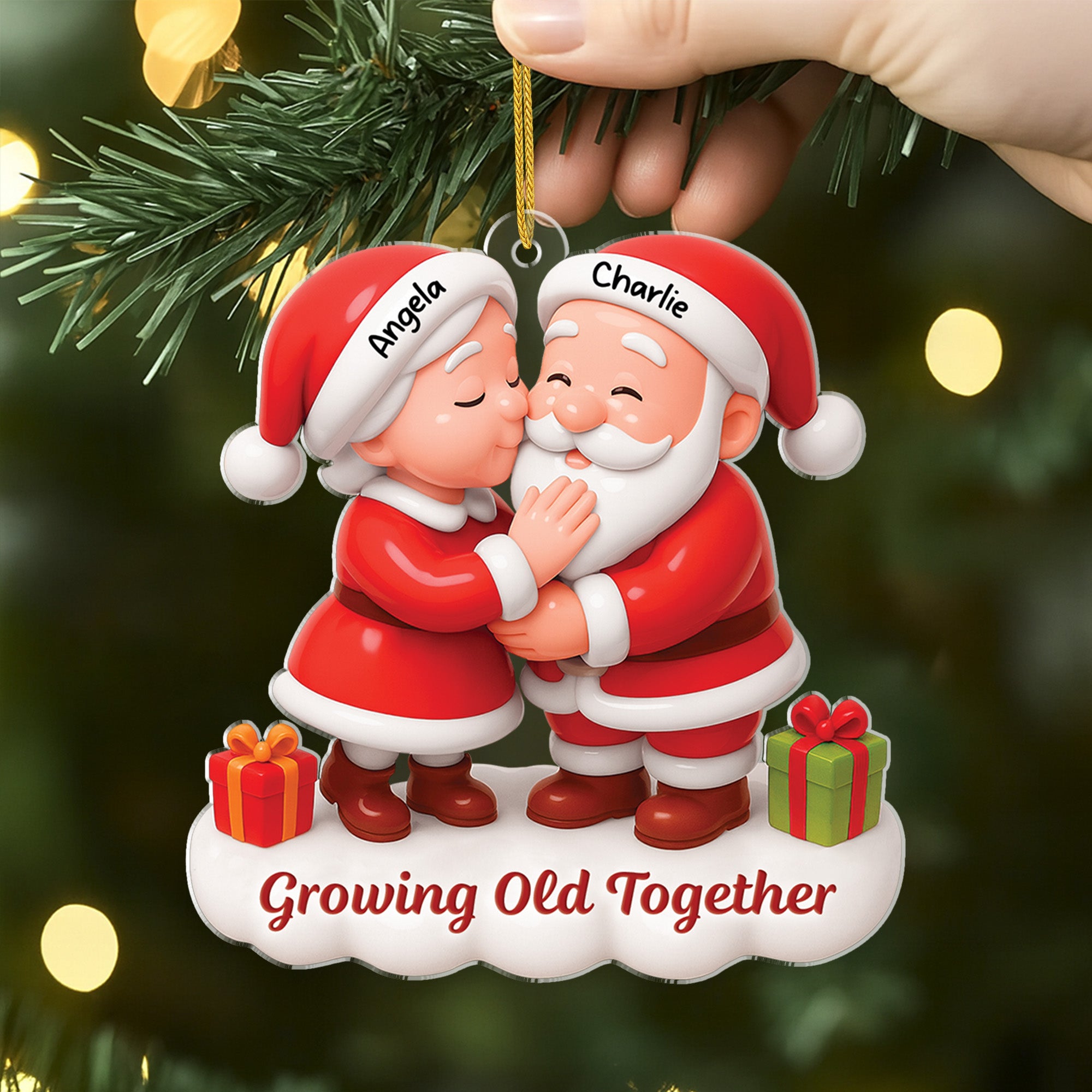 7315OUS2 3d printing effect acrylic santa and mrs claus ornament_ custom xmas gifts for couples 7315O3Q5G
